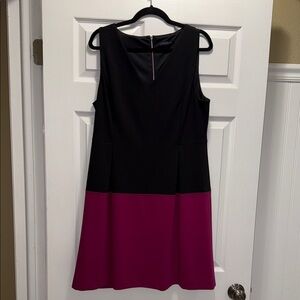 Tommy Hilfiger Black and Pink Midi Dress